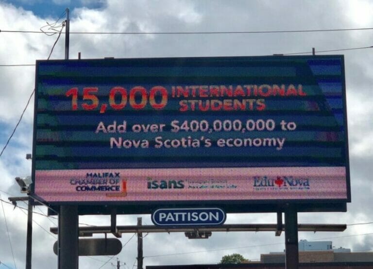 Nova Scotia Billboards Touts The Benefits Of Immigration And International Students