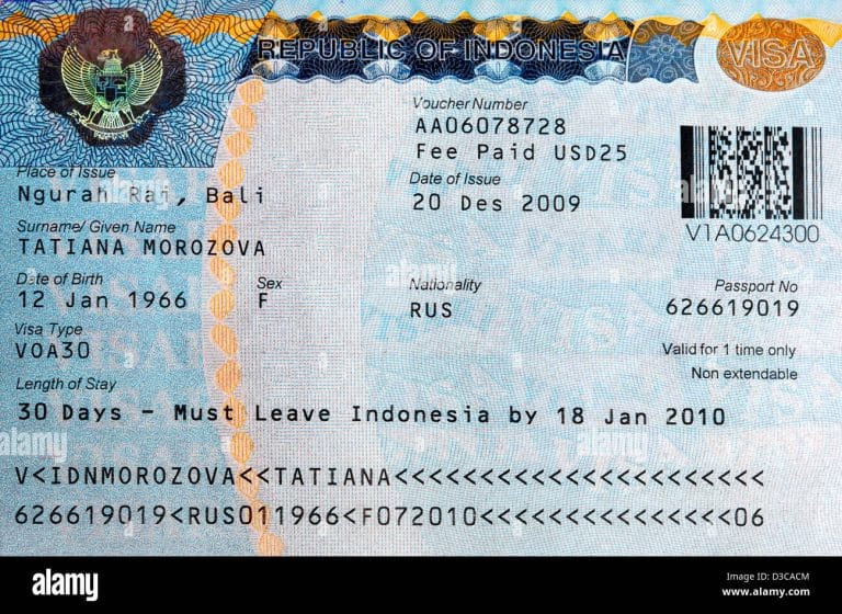 Indonesia Tourist Visa – Eligibility and Requirements
