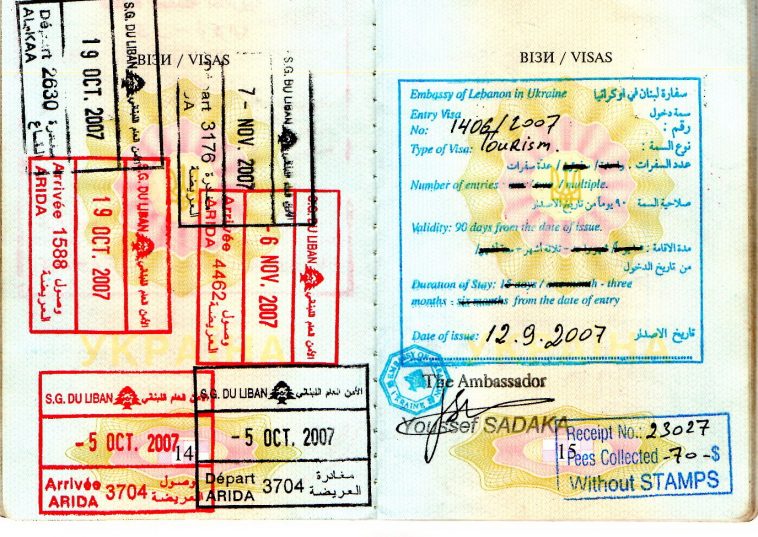 german tourist visa from lebanon