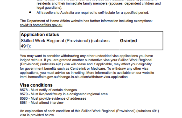 What Is A 491 Visa In Australia?